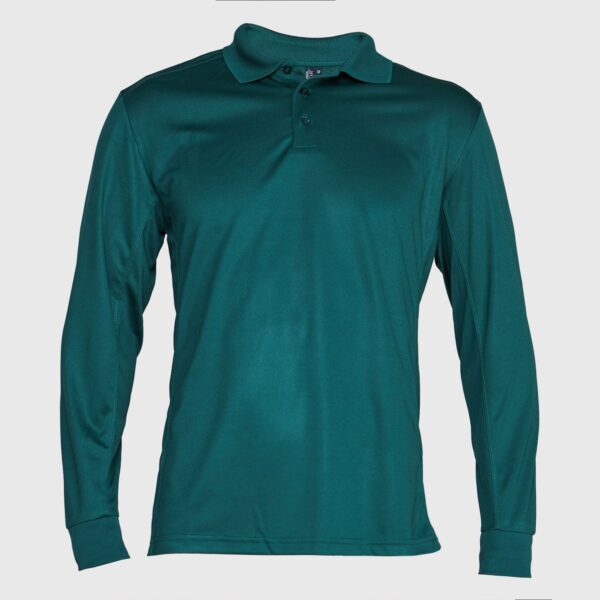 Polera Dry Fit Hombre M/L Verde Petróleo
