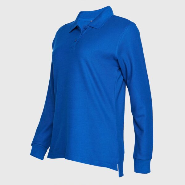 Polera Pique Mujer 80/20 M/L Azul Rey