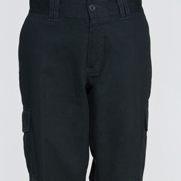 Pantalón Cargo Gabardina Mujer Negro