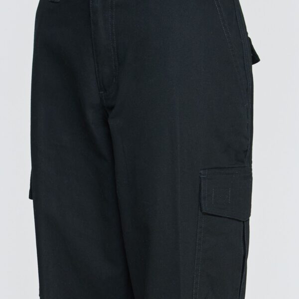 Pantalón Cargo Gabardina Mujer Negro