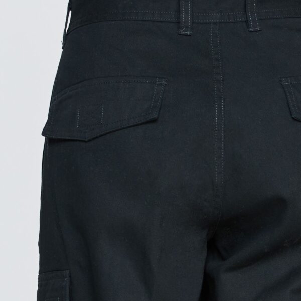Pantalón Cargo Gabardina Mujer Negro