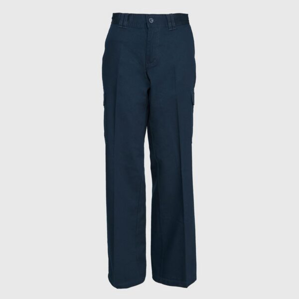 Pantalón Cargo Gabardina Mujer Azul Marino