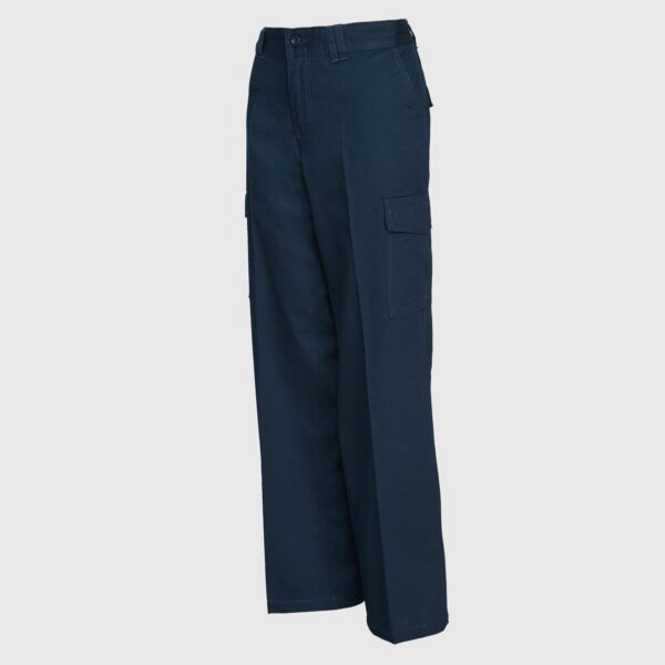 Pantalón Cargo Gabardina Mujer Azul Marino