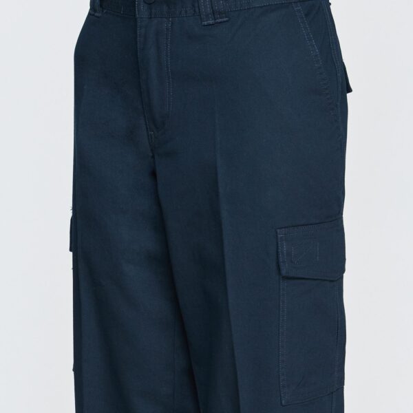Pantalón Cargo Gabardina Mujer Azul Marino