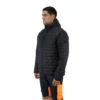 Parka Hardwork Cochamo Polaris Reversible Negra/Naranjo con Cinta Hombre