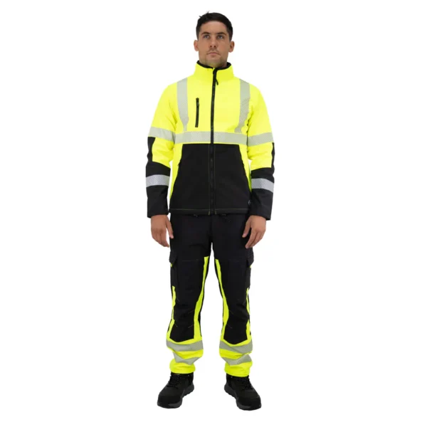 Chaqueta Softshell Hardwork Oklan Amarillo Fluor