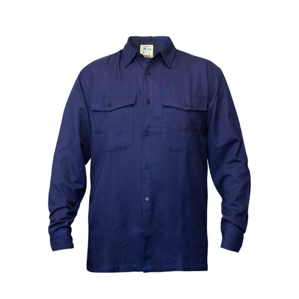 Camisa Ignifuga Antiestatica Iherente Marca Azul