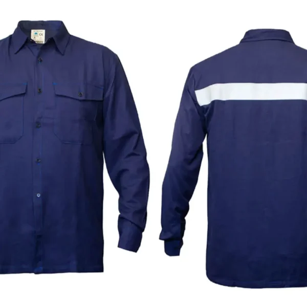 Camisa Ignifuga Antiestatica Iherente Marca Azul