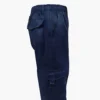 Pantalón Cargo Poplin Cintura Elasticada Azul Marino