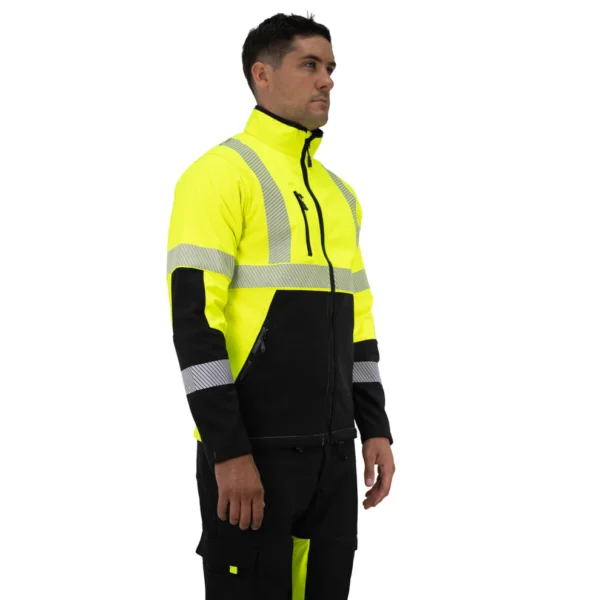 Chaqueta Softshell Hardwork Oklan Amarillo Fluor