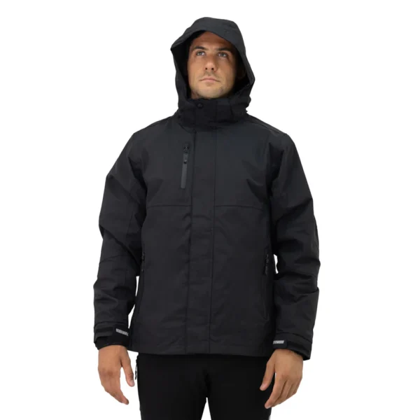 Parka Desmontable Hardwork Reno 3 en 1 Negro Hombre