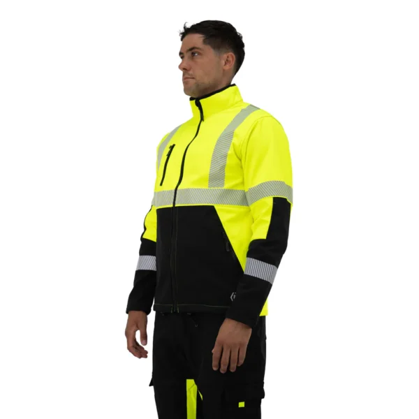 Chaqueta Softshell Hardwork Oklan Amarillo Fluor