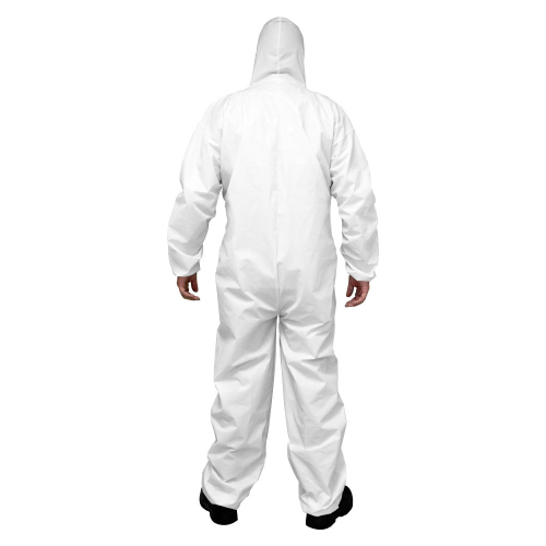 Buzo Desechable Cubre Cierre Steelgen Plus - ISP Blanco