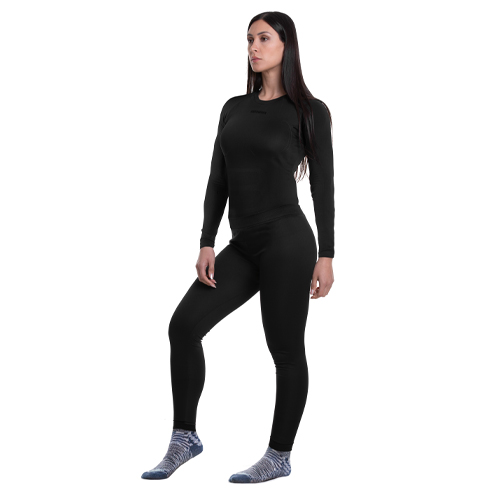 Conjunto Interior Hardwork Patagonia Spandex Mujer Negro