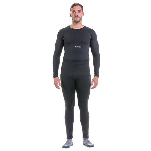Conjunto Interior Hardwork Patagonia Spandex Hombre Negro
