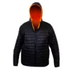 Parka Hardwork Cochamo Polaris Reversible Negra/Naranjo con Cinta Hombre