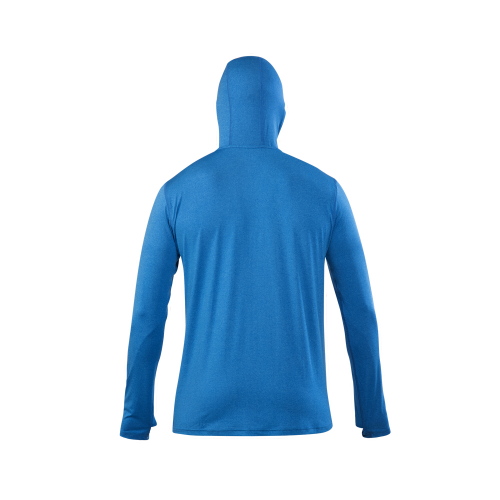 Polera DryFit Hardwork SPX con Gorro Manga Larga Hombre Electric Blue