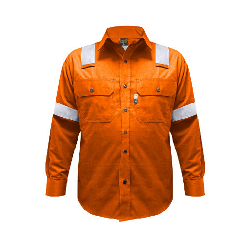 Camisa Ignifuga NFPA Hardwork Tarasafe Naranjo