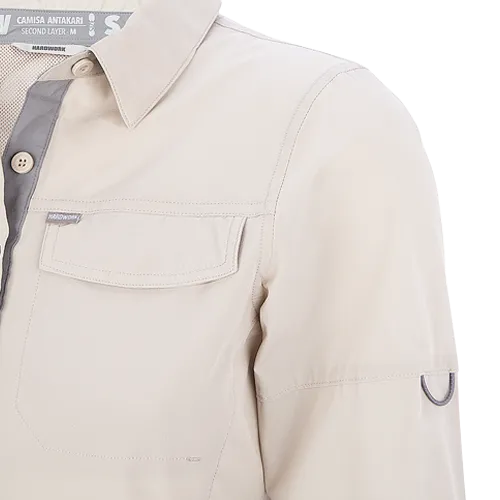 Blusa Hardwork Antakari Spandex Mujer Beige