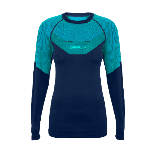 Camiseta Primera Capa Hardwork Ecooper Mujer Blue