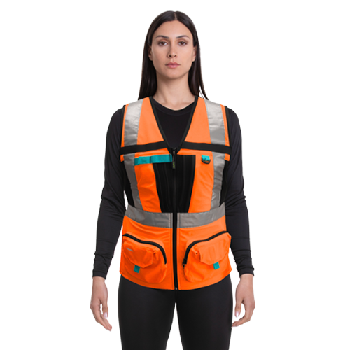 Chaleco Geólogo Alaska Xpert Mujer Naranja