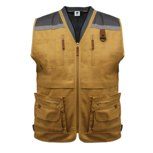 Chaleco Geólogo gabardina Quebec Camel