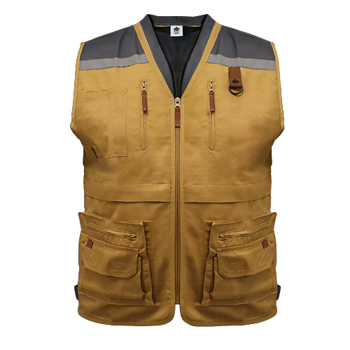 Chaleco Geólogo gabardina Quebec Camel