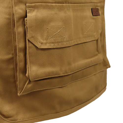 Chaleco Geólogo gabardina Quebec Camel