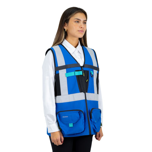 Chaleco Geólogo Alaska Xpert Mujer Azul