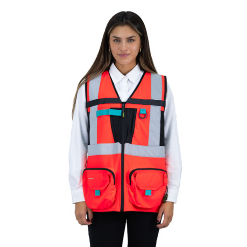 Chaleco Geólogo Alaska Xpert Mujer Rojo