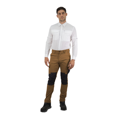 Pantalón Cargo HW Dakota Spandex Tabaco