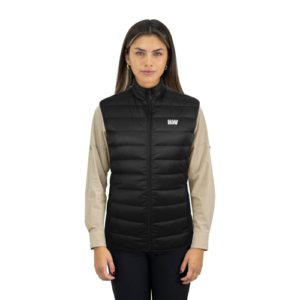 Parka Pluma Hardwork Pullay Pro Mujer Sin Mangas Black