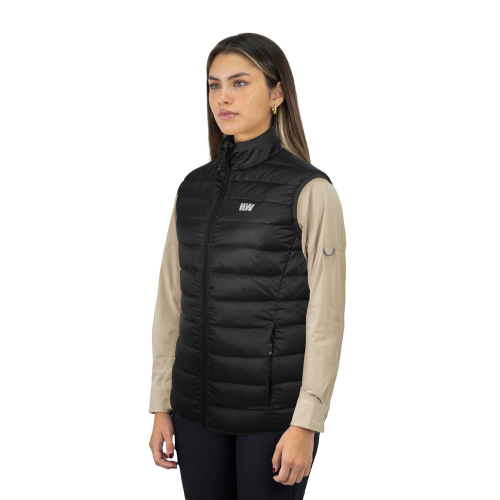 Parka Pluma Hardwork Pullay Pro Mujer Sin Mangas Black