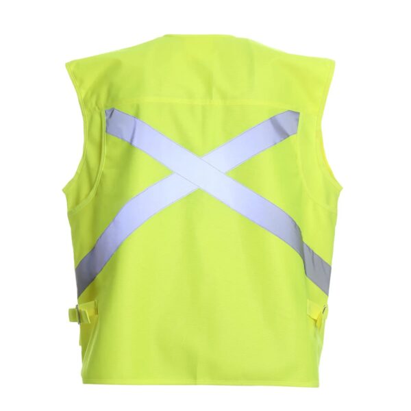 Chaleco Geólogo Alta Visibilidad Multibolsillo x Espalda Amarillo Flúor