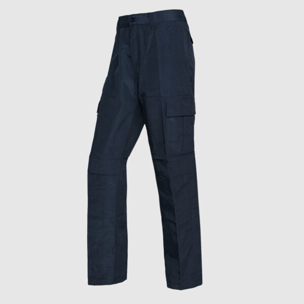 Pantalón Cargo Poplin Cintura Elasticada Azul Marino