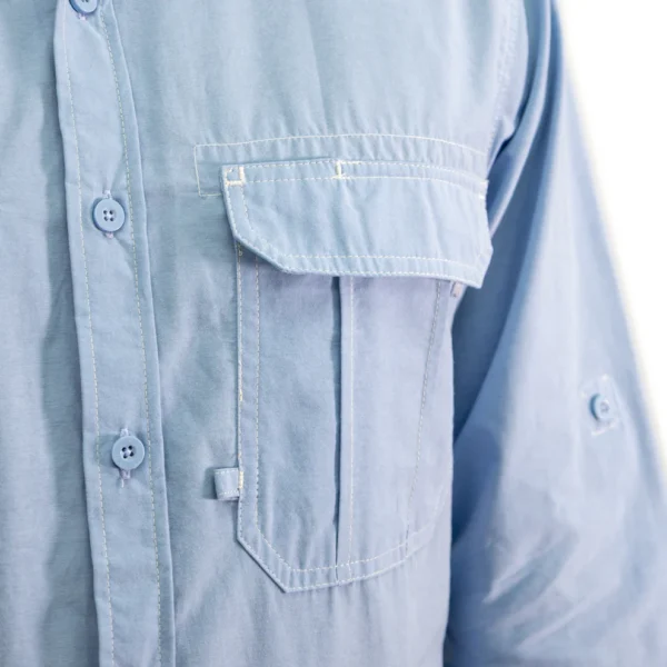 Camisa Hardwork Duck Dry Celeste Hombre