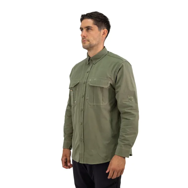 Camisa Hardwork Duck Dry Verde Oliva Hombre