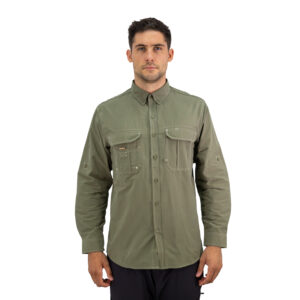 Camisa Hardwork Duck Dry Verde Oliva Hombre