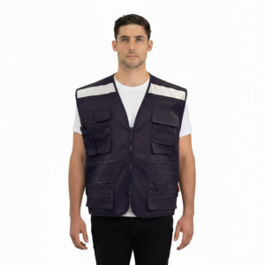 Chaleco Geólogo Poplin C/Cinta Azul