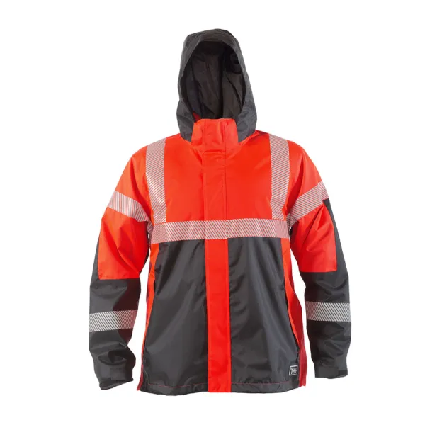 Parka Reflectiva Hardwork Skorpio 3 en 1 Rojo Flúor