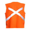 Chaleco Geólogo Alta Visibilidad Multibolsillo x Espalda Naranjo Flúor