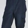 Pantalón Cargo Poplin Cintura Elasticada Azul Marino
