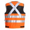 Chaleco Geólogo Minero Hombre Alta Visibilidad Naranjo Flúor