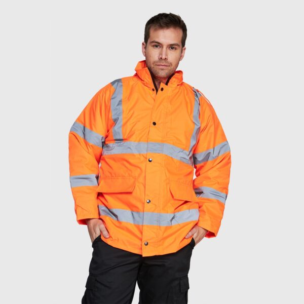 Parka Alta Visibilidad - Clase III Naranjo Flúor