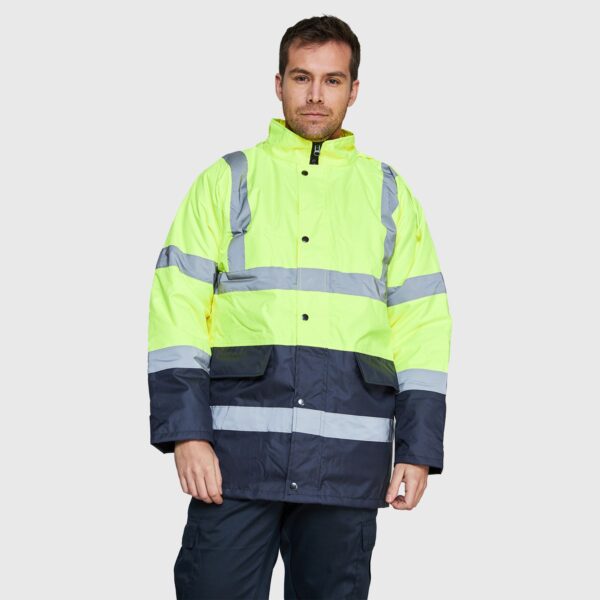 Parka Alta Visibilidad Combinada - Clase III Amarillo Fluor