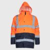 Parka Alta Visibilidad Combinada - Clase III Naranjo Flúor