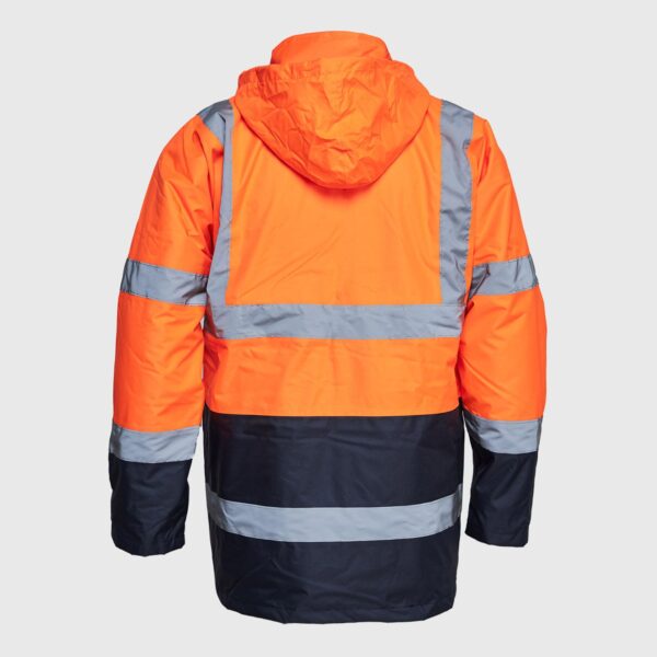 Parka Alta Visibilidad Combinada - Clase III Naranjo Flúor