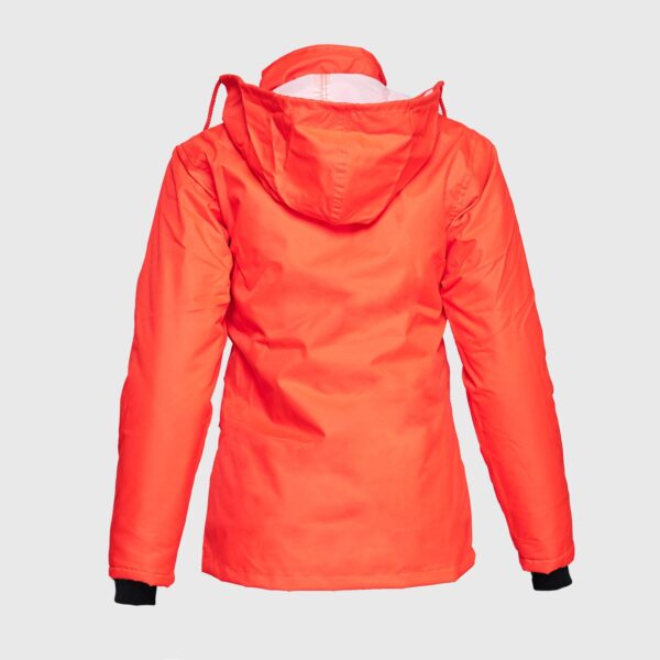 Parka Guardia Mujer Alta Visibilidad Rojo AV