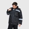 Parka Térmica C/Reflectante Multibolsillo Negro