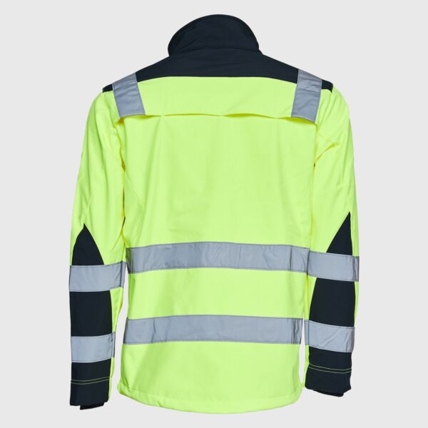 Softshell Bicolor Alta Visibilidad Hombre Amarillo Flúor